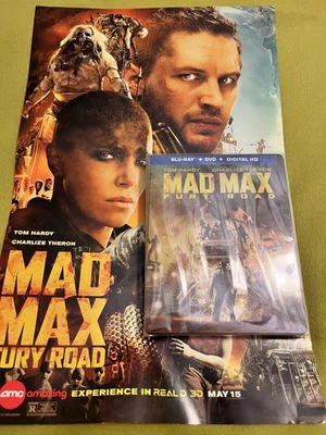 Mad Max: Fury Road/New 1st. Ed. Preorder steelbook/B.R., DVD, Dig./Promo Poster - Image 1 of 4