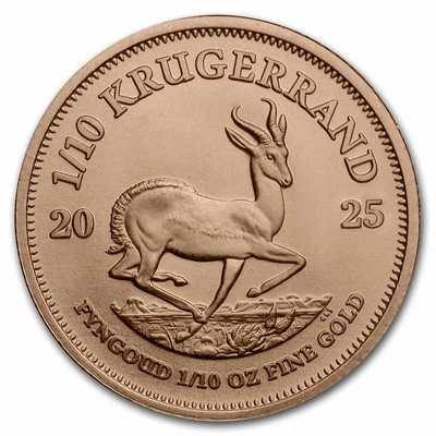 2025 South Africa 1/10 oz Gold Krugerrand BU - Image 1 of 2