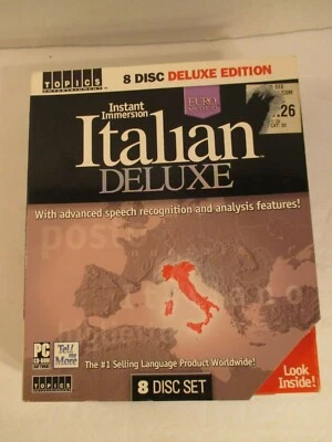 Instant Immersion Italian 8 disc deluxe edition – 2003  new  - Image 1 of 4