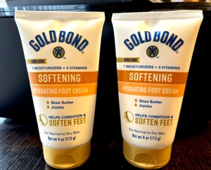 Gold Bond Erweichende Fußcreme, 4 Unzen, mit Sheabutter zum Erweichen Menge 2 - Bild 1 von 2