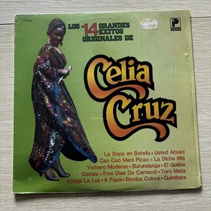 Celia Cruz Los 14 Grandes Exitos Originales LP LATIN - Imagen 1 de 2