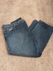 Ralph Lauren Polo Jeans Men 50B 50x30 Blue Denim Straight Dark Wash