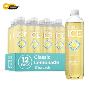 , Classic Lemonade Sparkling Water, Zero Sugar Flavored Water, with Vitamins and - Picture 1 of 29