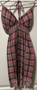 Rue 21 Pink Plaid Mini Dress Size Small - Picture 1 of 4