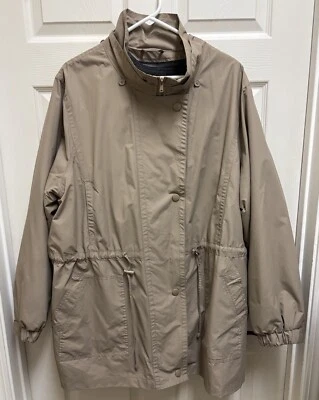 Mujeres Dentro Talla 26/28 2X Chaqueta Forrada de Vellón Taslon Anorak Abrigo de Lluvia Sin Capucha Foto 1 de 4