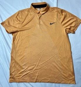 Nike Golf Momentum Fly Swing Breathable Polo Orange Modern Fit Men's XL NICE - Picture 1 of 4