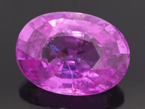 NATURAL MINE - UNHEATED OVAL PURPLISH PINK SAPPHIRE 1.87 CT. - Bild 1 von 3