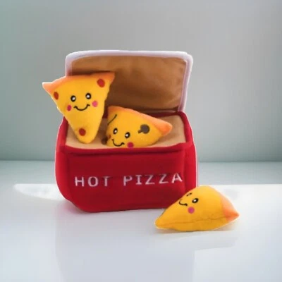 Zippy Paws Pizza Box Interactive Burrow Dog Toy - Image 1 of 4