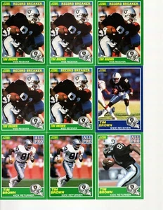 Colección Tim Brown 490 cartas 262 cartas diferentes alto valor Beckett $315 - Imagen 1 de 6