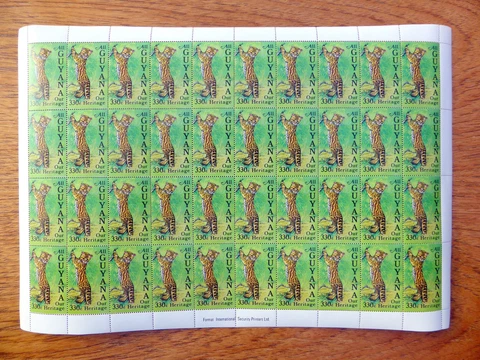 GUYANA Wholesale 1985 Wildlife 330c in Complete Sheet of 40 LOWER PRICE FP2441 Cover