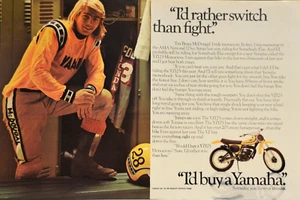  1975 Yamaha YZ 125 2 page Print Ad Monocross YZ125 Bruce McDougal - Picture 1 of 1