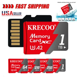 Micro Card 64GB 128GB 256GB 1TB Class 10 SDHC SDXC TF Memory card SD Adapter - Picture 1 of 17