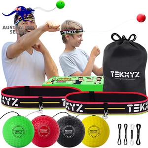 Boxing Reflex Ball Family Pack, 4 Different Boxing Ball with Headband, Softer - Picture 1 of 13