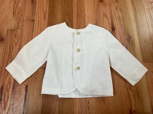 Vintage Dotty Dan Children’s WhitePolyester Jacket - Picture 1 of 4