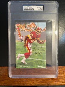 DARRELL GREEN GOAL LINE ART 4X6 AUTOGRAPH! PSA CERTIFIED! SLABBED FOR DISPLAY! - Picture 1 of 2