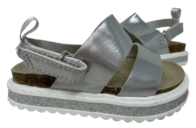 Carter's Toddler Girl's Carlyle Comfort Sandals Silver Sparkle Size:5 92U - Image 1 of 4