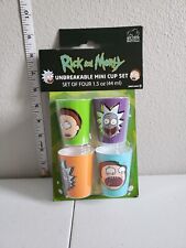 Rick And Morty Mini Shotglass Set Of Four Unbreakable Mini Cups