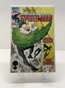 Web Of Spider-Man #24 - March 1987 - KEY 2nd Cameo Appearance Of Eddie Brock - Picture 1 of 11