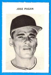 José Pagán 1972 Milton Bradley (ex+) Pittsburgh Pirates - Imagen 1 de 1