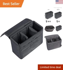 Water Resistant Camera Insert Bag - Portable & Shock Absorbing - 9'' x 7'' x 4'' - Picture 1 of 8