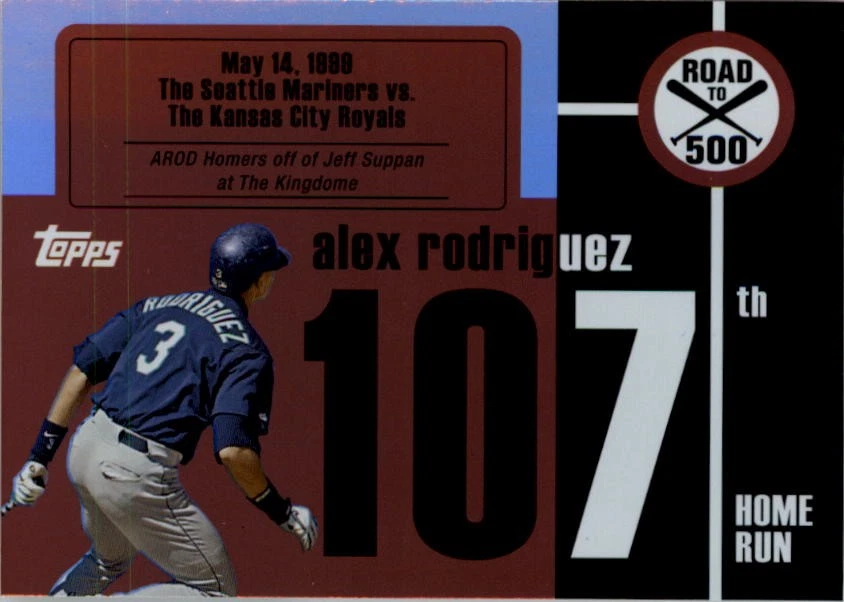2007 Topps Alex Rodriguez Road to 500 #ARHR107 Alex Rodriguez - BB - Image 1 of 2
