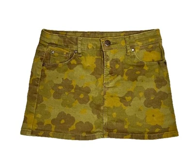 Joe Fresh Jean Floral Print Skirt Green Kids Size 12 Toddler Size  - Image 1 of 4