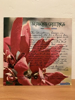 Season's Greetings from American Airlines Vinyl LP VG+/VG+ Christmas Record - Image 1 of 4