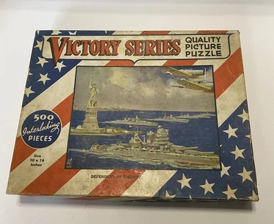Vintage WWII US Navy Victory Series Puzzle Complete - Image 1 of 4