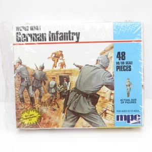 Fanteria tedesca prima guerra mondiale vintage MPC HO/OO 1/72 1-6019 - Foto 1 di 3