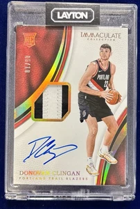 DONOVAN CLINGAN 2024-25 IMMACULATE PREMIUM ROOKIE PATCH RPA RC AUTO GOLD /10 - Picture 1 of 2