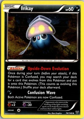 Inkay (74) - XY Base Set #74/146 Uncommon LP+ - Image 1 of 2
