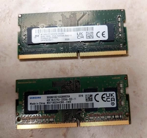 12GB, 2 sticks: PC4-3200AA DDR4 Laptop Memory RAM SODIMM (tested and working)! - Afbeelding 1 van 3