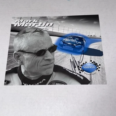Mark Martin NASCAR HALL OF FAME signed #6 VIAGRA photo 2005 SALUTE TO YOU TOUR - Image 1 of 2