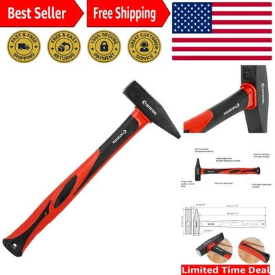 Versátil martillo remachadora de 1 lb - mango de fibra de vidrio para maquinistas e ingenieros Foto 1 de 4