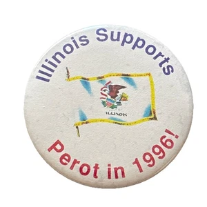 1996 Ross Perot for President Illinois 50 State 2.25" Button Reform Party - Picture 1 of 2
