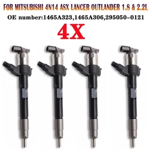 4X Injector Fuel Injector For MITSUBISHI DENSO 1465A306 295050-0121 1465A323 - Picture 1 of 7