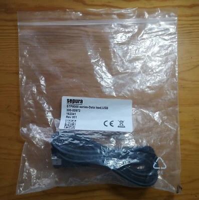 Sepura 300-00972 programming cable stp8038 stp9040 stp8000 stp9000 stp9200 - Image 1 of 4