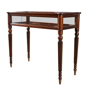 NSI201, Niagara Furniture, Sheraton Showcase, Mahogany Glass Table - Picture 1 of 10