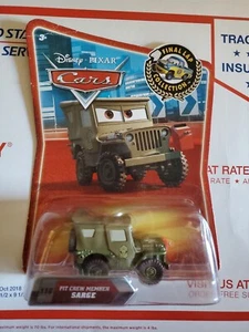 Disney Cars Final Lap #116 PIT CREW MEMBER SARGE Bent Card - Picture 1 of 7
