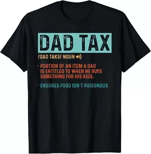 Vintage Dad Tax Definition Men Funny Father's Day T-Shirt Hoodie - Picture 1 of 10