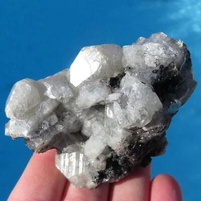 Minéraux Rare Anglesite Cristaux Parfait Sur Galène Maroc , - Photo 1/3