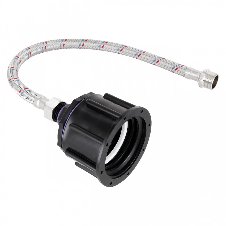 IBC Adapter S60x6 Grobgewinde - Anschlußset Pferdetränke Wassertank Container - Bild 1 von 1