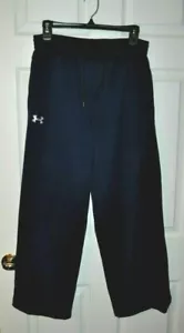 Men’s Under Armour Fleece Running Track Pants Size Medium -- Navy Blue - Picture 1 of 6