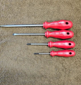 4 Felo Screwdriver Set Slotted Phillips Flat Head 200 202 Germany - Picture 1 of 14