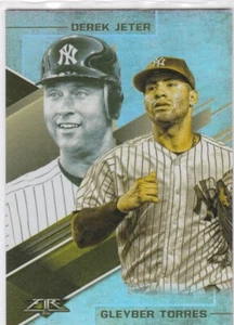 2019 Topps Fire Lasting Legacies Gold #LL13 Gleyber Torres Derek Jeter - Picture 1 of 1