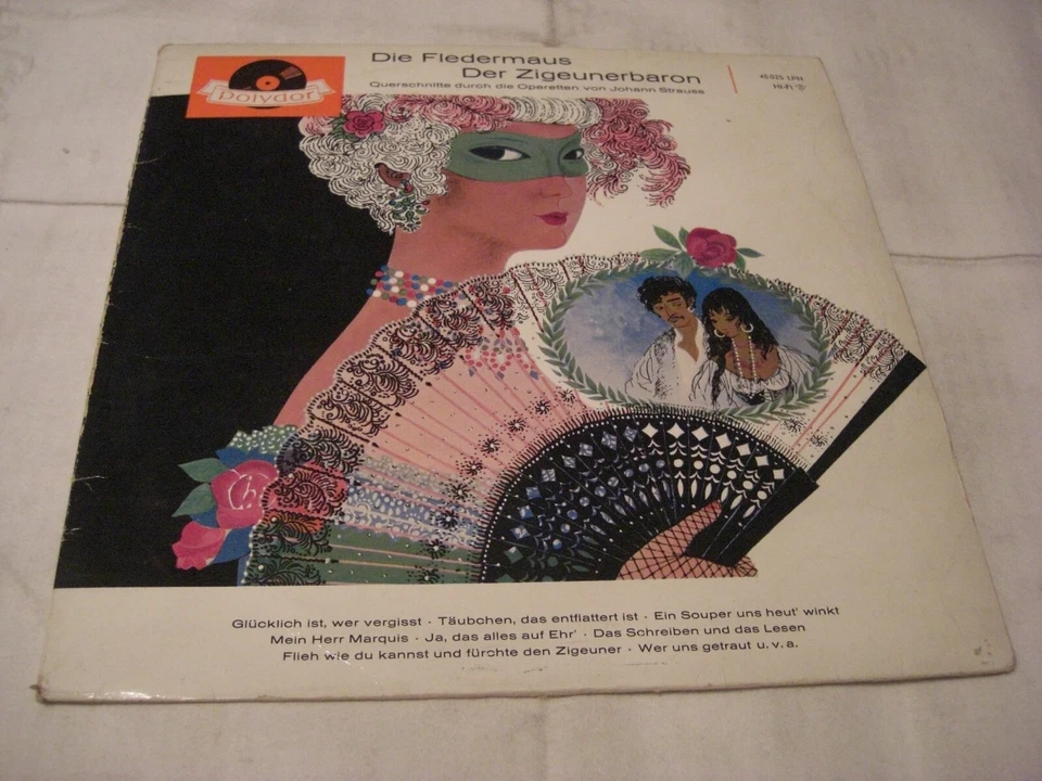 (8791) Johann Strauss - Die Fledermaus - Der Zigeunerbaron - 1960 - 25cm/10" - Bild 1 von 1