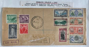 1947 Raoul Kermadec Island First Day Cover To Accrington England Peace Issue - Picture 1 of 3