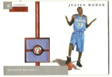 JULIUS HODGE ROOKIE JERSEY /350 2005-06 TOPPS PRISTINE PERSONAL PIECES NUGGETS