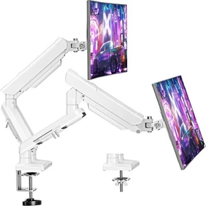 Dual Monitor Arm Desk Mount for 13-32 inch Screen, Height AdjustableDoubleSpring - Picture 1 of 2