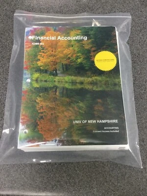 Financial Accounting Loose Leaf Textbook University Of New Hampshire 2017-18 F3B - Image 1 of 3